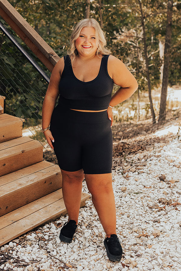 Premium Trailside Ribbed Crop Top - Ultimate Comfort & Style