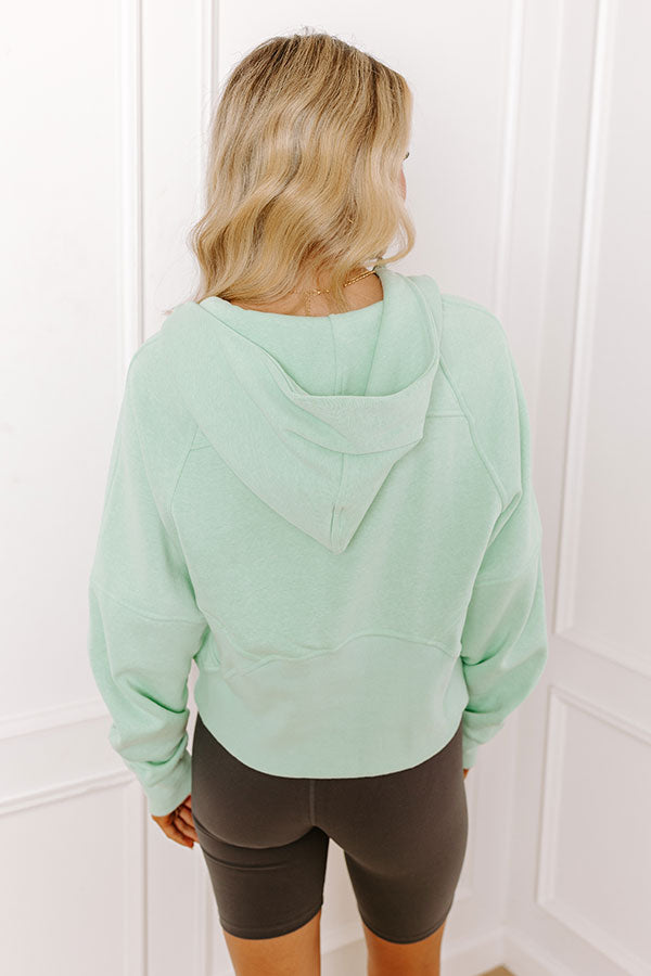 Ultimate Mint Hooded Pullover - Premium Comfort for Coffee Runs