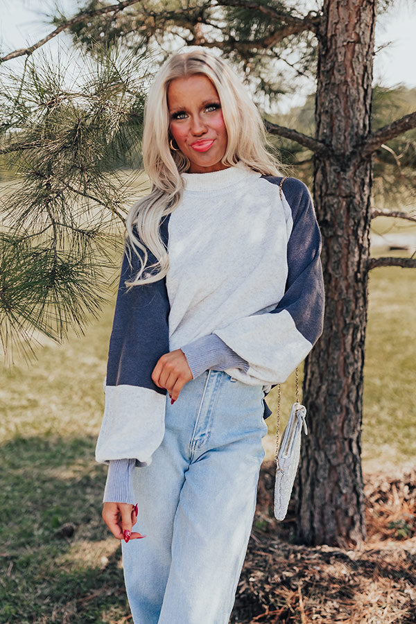 Ultimate Chai Latte Color Block Sweater Top - Cozy & Stylish