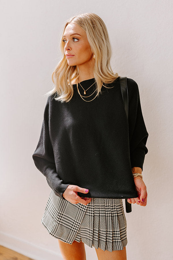 Ultimate Caffeine Crush Sweater - Black