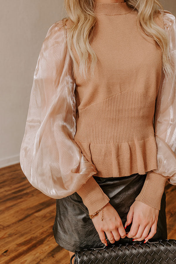 Premium Martini Elegance Knit Top