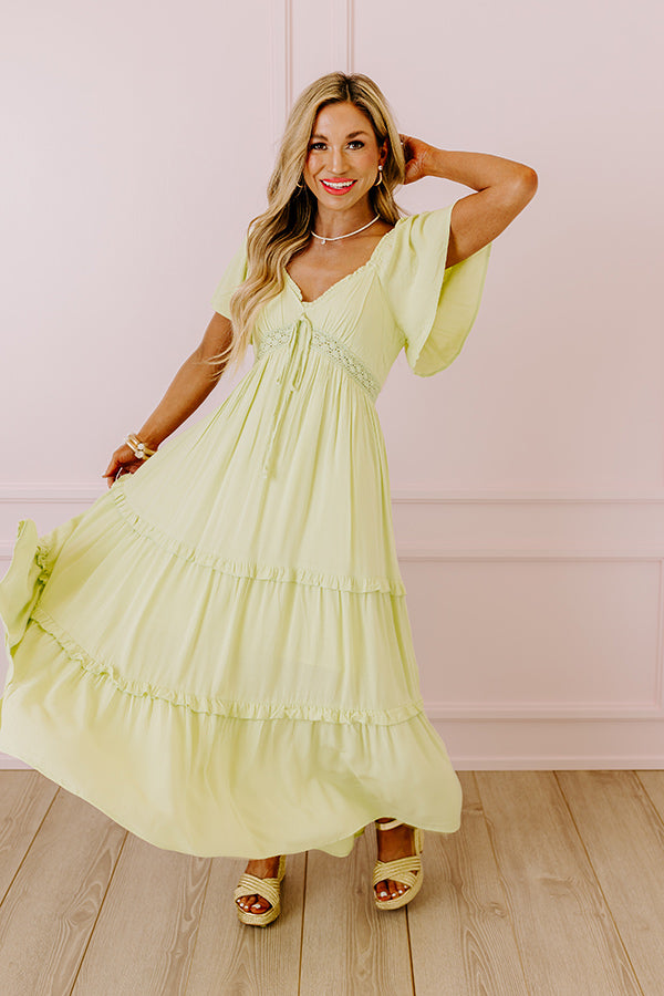 Ultimate Summer Swoon Ruffle Midi Dress