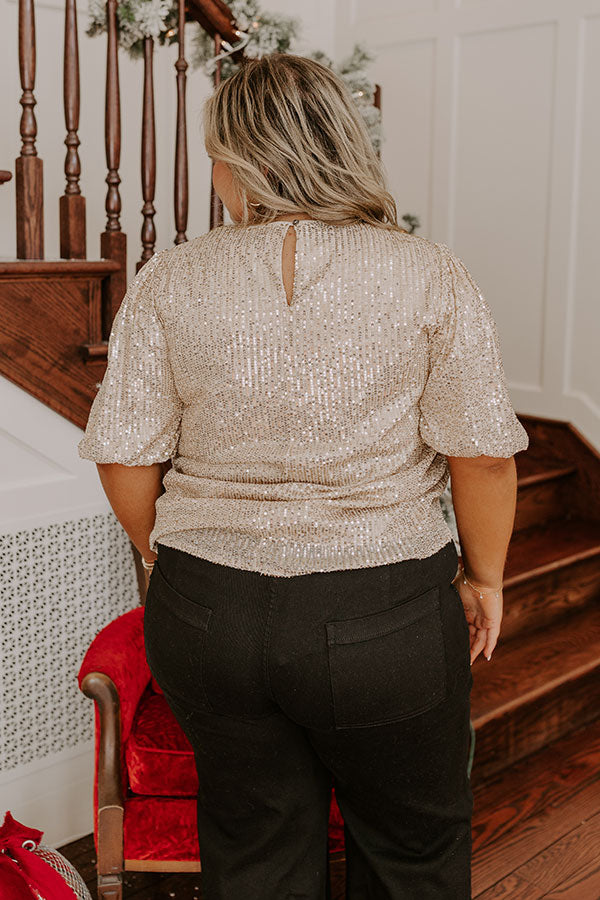 Ultimate Glam Sequin Top - Curve-Enhancing Style