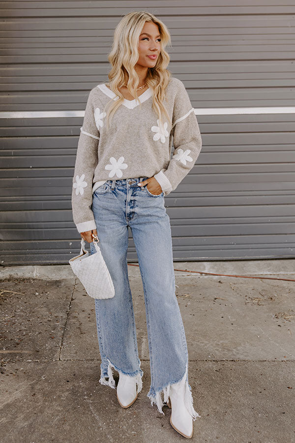 Premium Bloom Knit Sweater - Ultimate Cozy Style