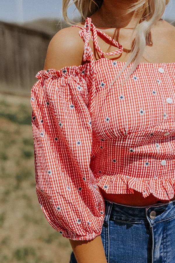 Ultimate Patriotic Gingham Top - Celebrate in Style