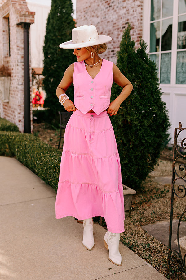 Ultimate Lady Luck High Waist Denim Skirt