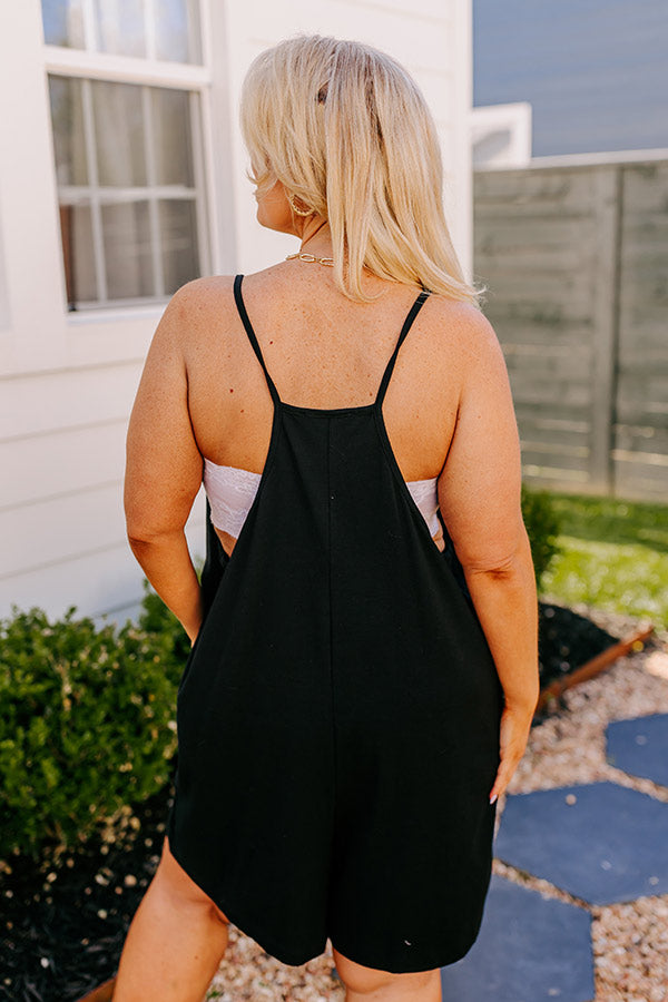 Ultimate Beach Retreat Romper - Black Curves Edition