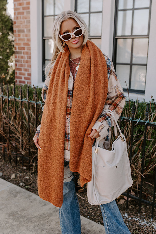 Premium London Fog Ultra Soft Pumpkin Scarf