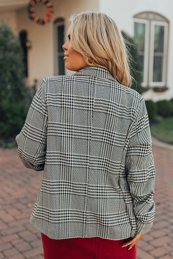 Ultimate Dare To Dream Houndstooth Blazer for Curves