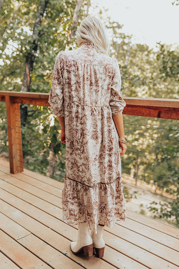 Premium Countryside Charm Midi Dress