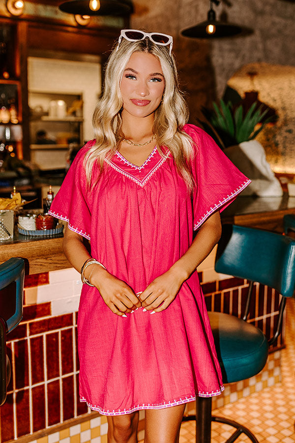 Ultimate Sangria & Smiles Shift Dress - Rose Edition