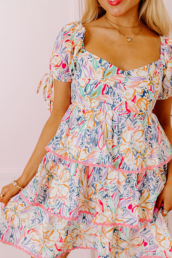 Ultimate Springtime Chic Tiered Mini Dress - Floral Elegance