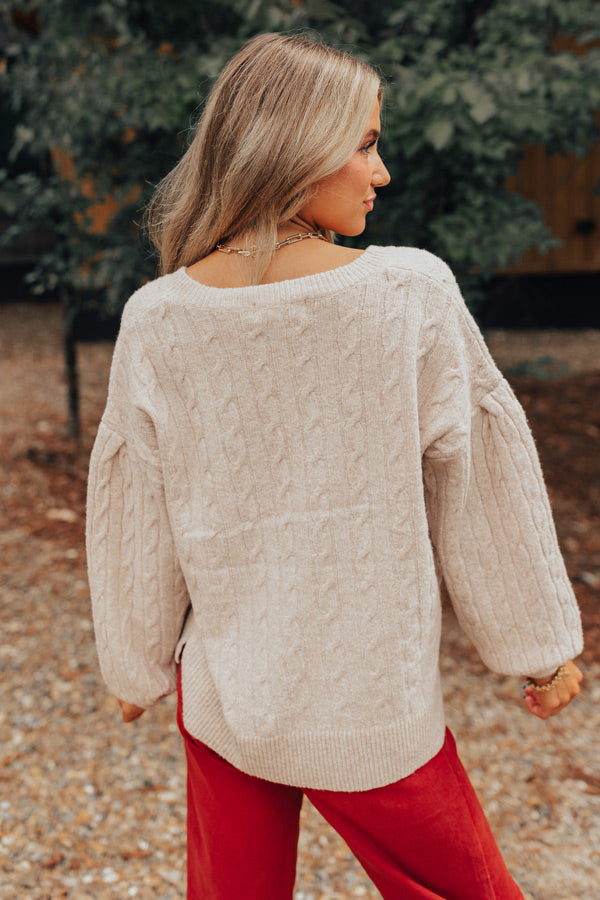 Premium Cable Knit Sweater - Ultimate Cozy Fall Essential