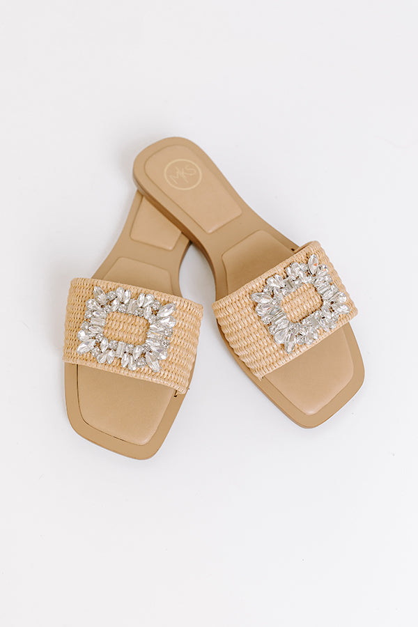 Premium Natalie Raffia Woven Sandals - Natural Elegance