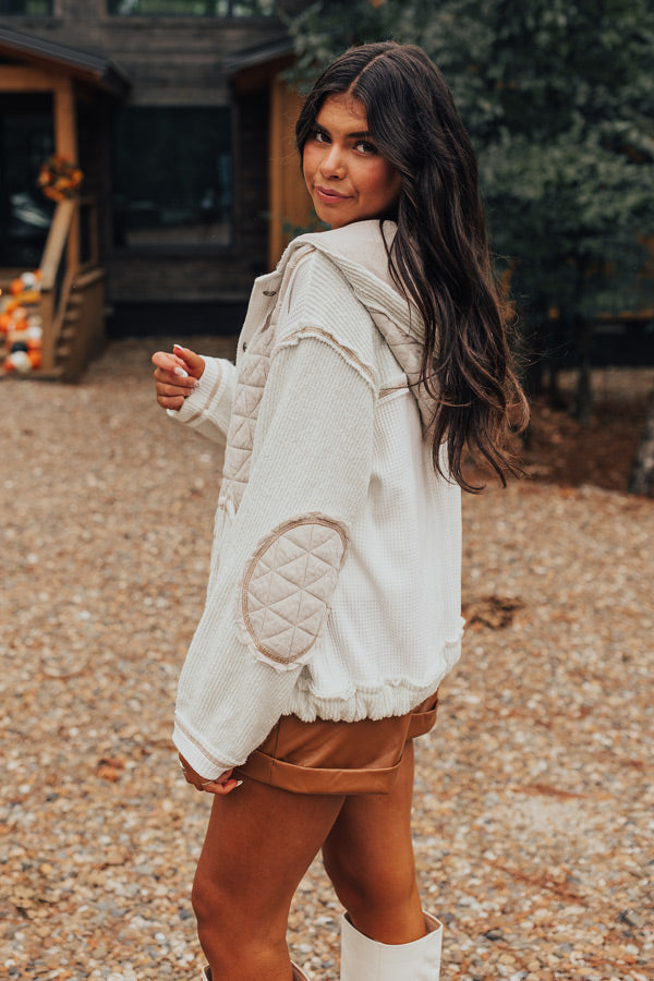 Premium Misty Starlight Lightweight Knit Jacket in Ivory - Ultimate Fall Essential