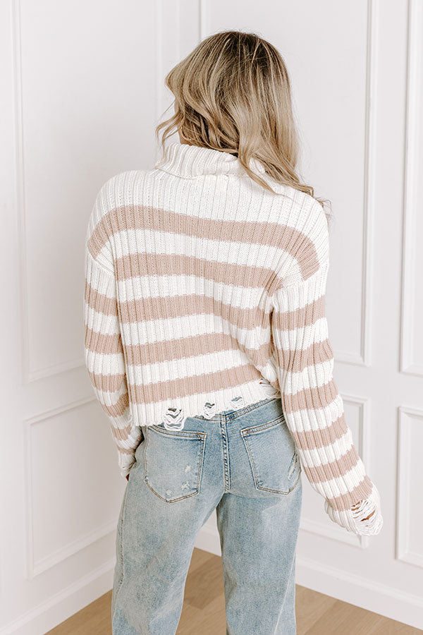 Premium Sonoma Breeze Distressed Knit Sweater - Ultimate Fall Fashion