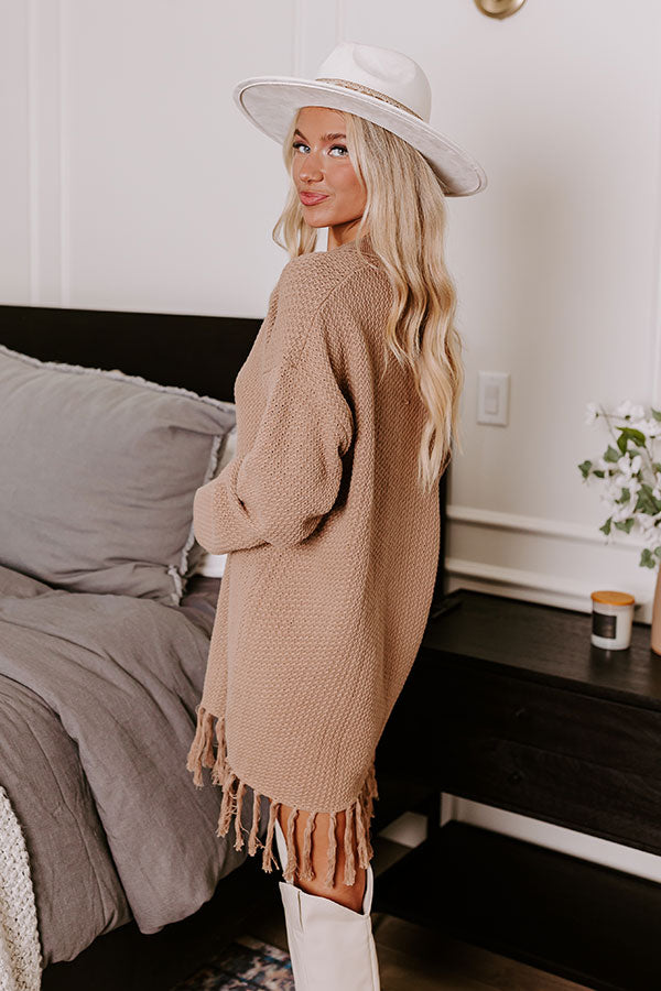 Premium Brown Sugar Knit Sweater Dress - Ultimate Fall Fashion