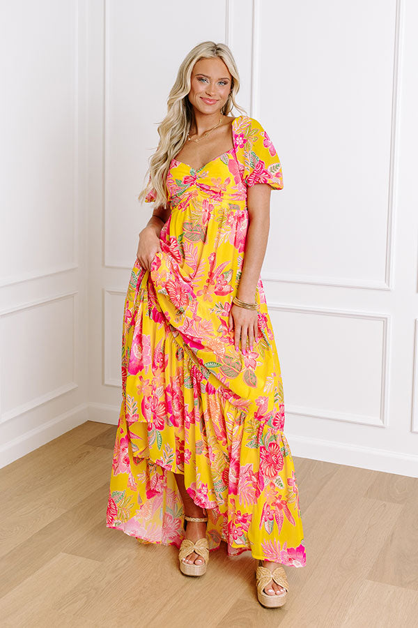 Premium Boho Chic Floral Maxi Dress - Ultimate Summer Style