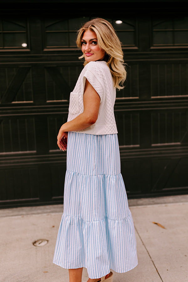 Ultimate Sail Away With Me Stripe Midi Dress