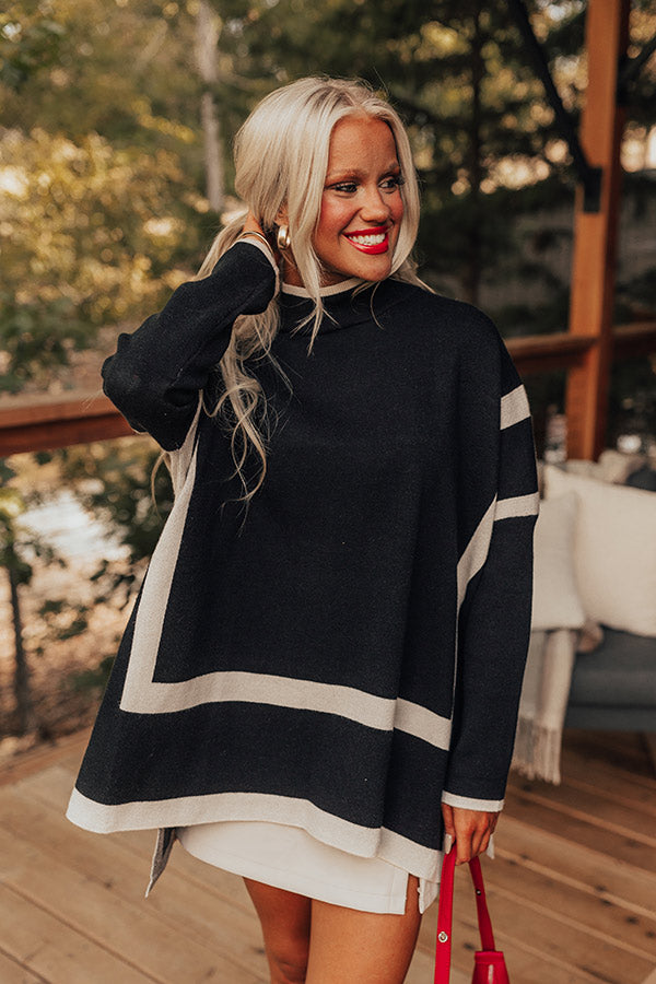 Premium Cozy Knit Sweater Top - Black | Ultimate Comfort & Style