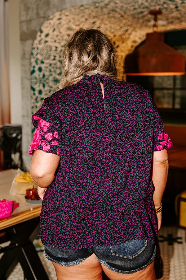 Premium Embroidered Floral Shift Top - Ultimate Style Statement