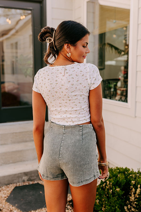 Premium Firefly Evening Floral Crop Top - Ultimate Casual Style