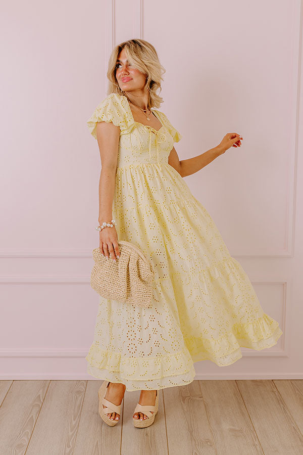 Premium Oh So Sweet Eyelet Maxi Dress - Ultimate Spring Style