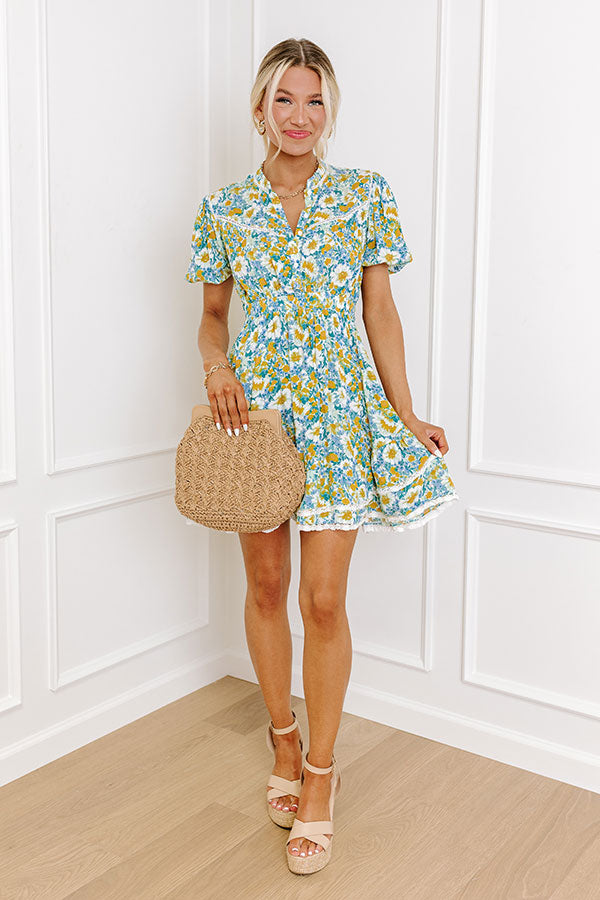 Ultimate Nashville Brunch Floral Mini Dress