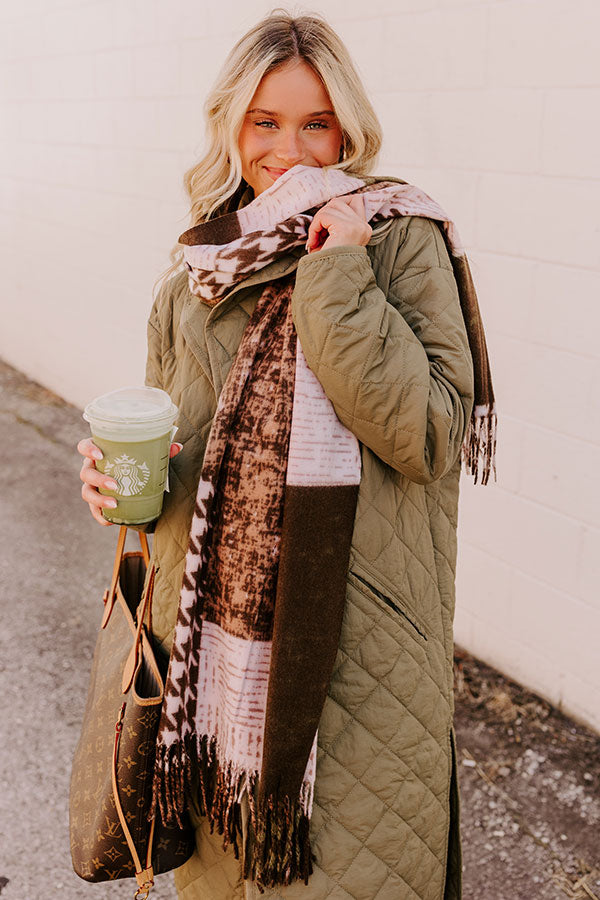 Premium Falls First Chill Scarf in Martini Olive - Ultimate Winter Style