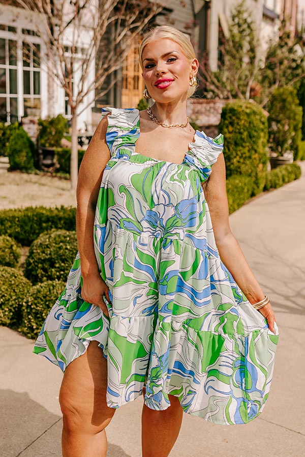 Premium Kelly Green Mini Dress – Ultimate Summer Style