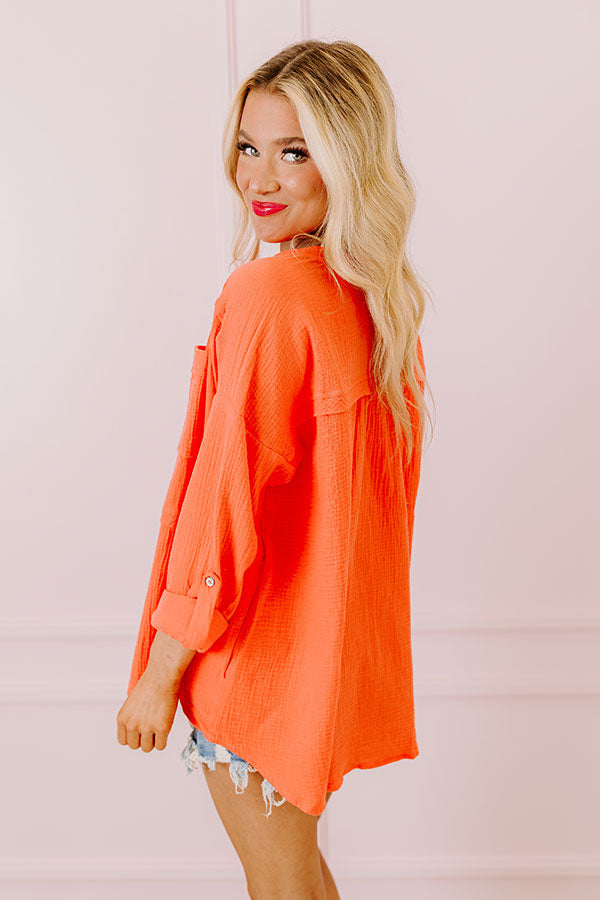 Premium Coral Tunic: Ultimate Weekend Style