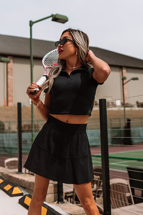 Ultimate Preppy & Proud Athletic Skort - Black Edition
