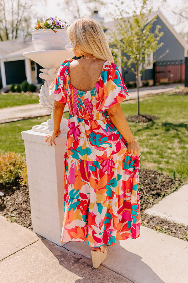 Ultimate Tropical Getaway Floral Maxi Dress for Curves