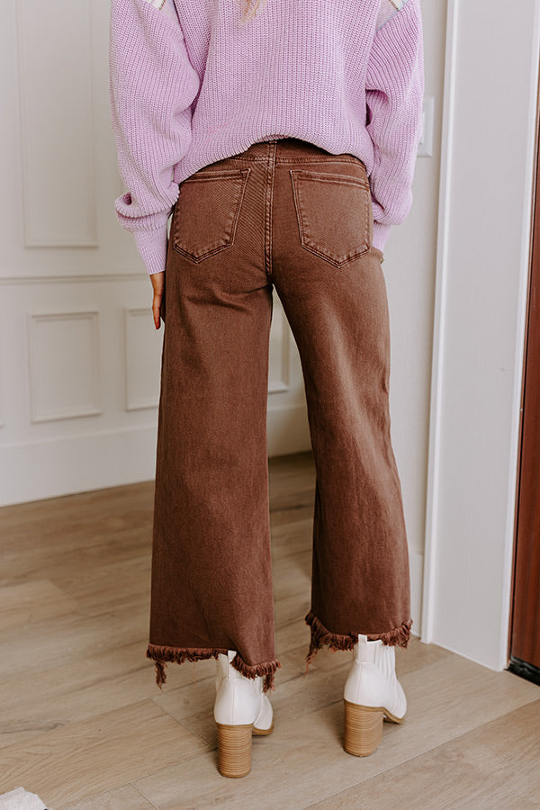 Premium Utopia High Waist Straight Leg Jean in Chocolate - Ultimate Style & Comfort