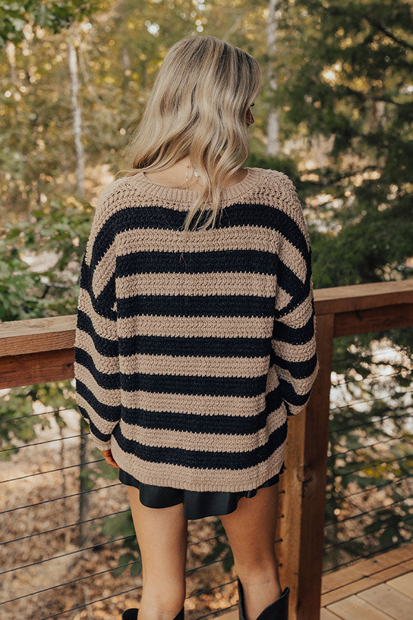 Ultimate Snuggle Weather Knit Sweater - Premium Striped Style