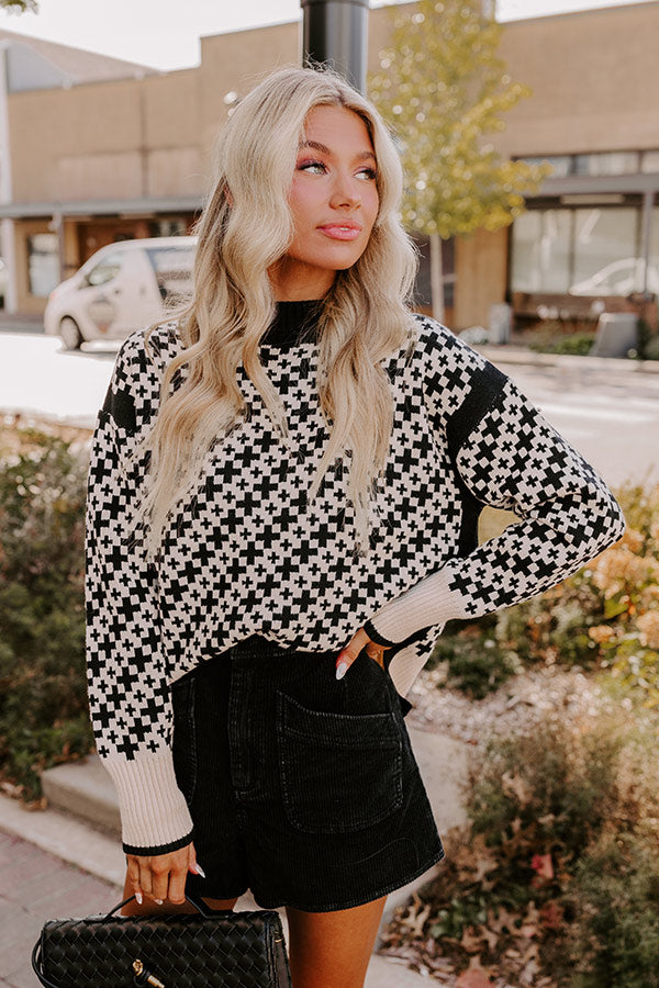 Ultimate Chalet Chic Knit Sweater - Black