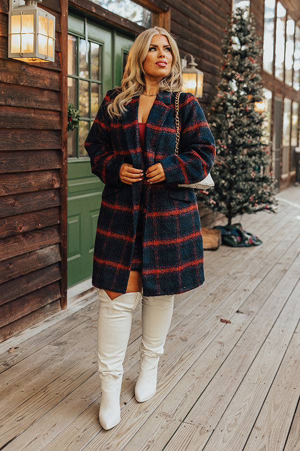 Premium Fall Frenzy Plaid Coat - Ultimate Comfort & Style