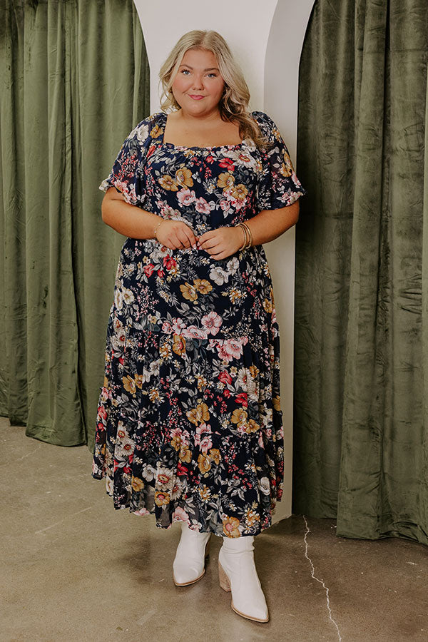 Premium Floral Midi Dress - Ultimate Summer Style