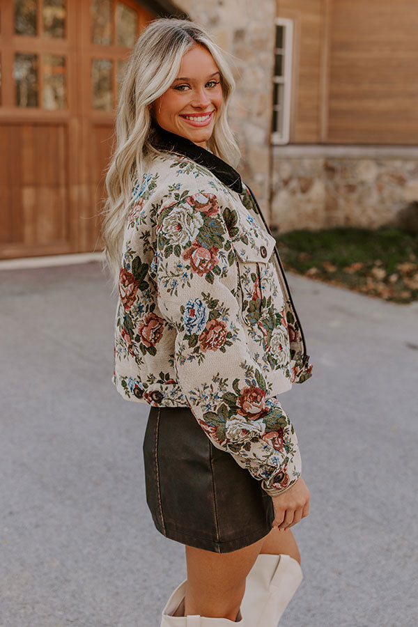 Urban Elegance Floral Jacket