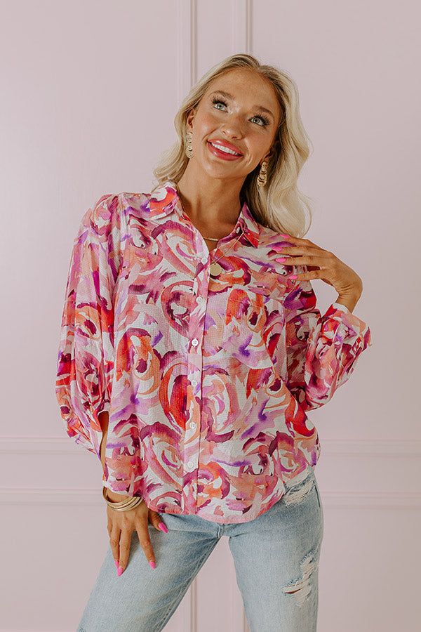 Premium Lovely Soul Button-Up Top