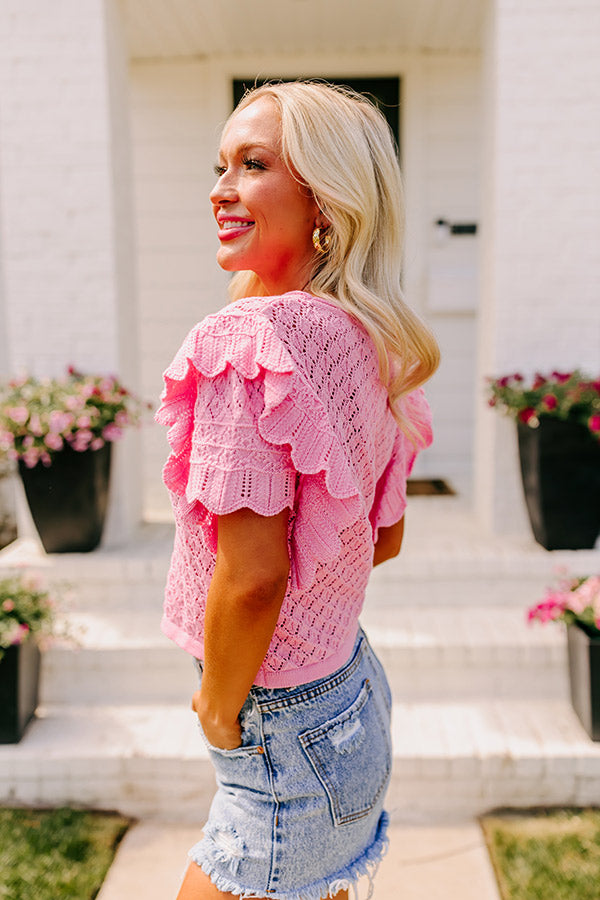 Premium Sweet Tea Sippin Knit Top - Ultimate Relaxation Style
