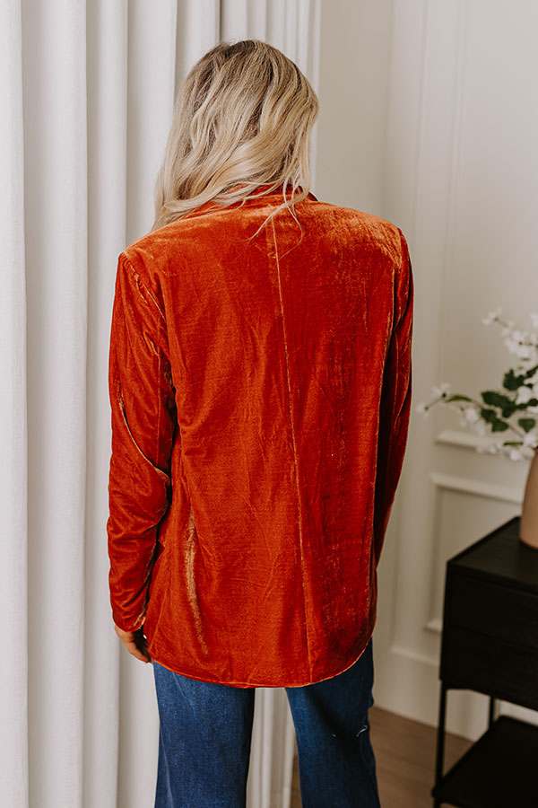 Premium Downtown Happy Hour Velvet Blazer - Ultimate Autumn Style