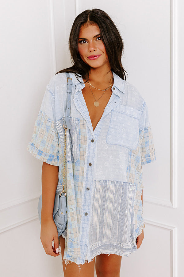 Premium Long Beach Bound Button-Up Shirt