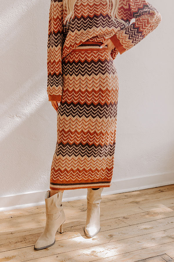Premium Autumn Comfort High Waist Knit Maxi Skirt