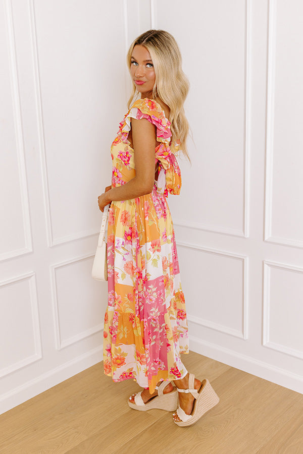 Ultimate Floral Elegance Midi Dress