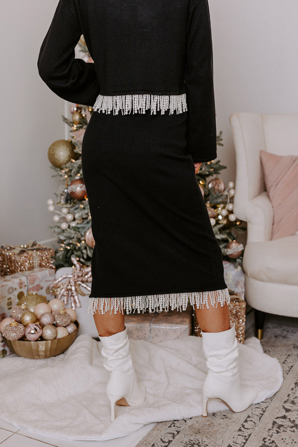 Ultimate Pearl Fringe Skirt - Premium Stretch Fit