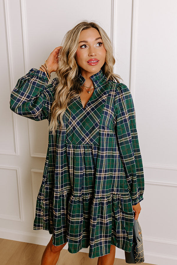 Ultimate Apple Picking Plaid Mini Dress - Premium Style & Comfort