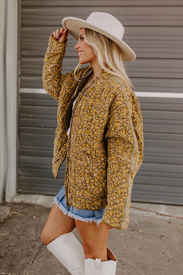 Premium Cabin Cutie Corduroy Jacket - Primrose Yellow