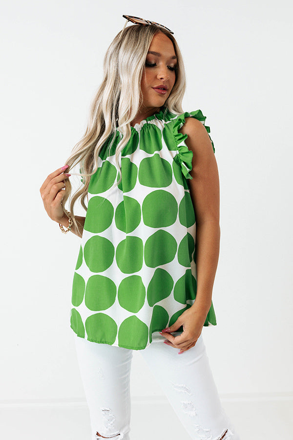 Ultimate Brunch & Go Shift Top in Premium Kelly Green
