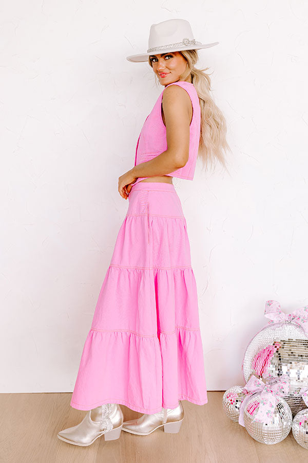 Ultimate Lady Luck High Waist Denim Skirt